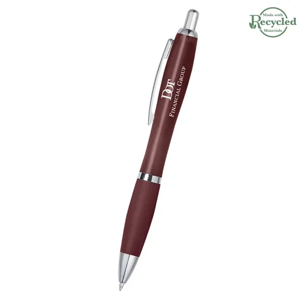 Ballpoint pen with plunger action and rubberized grip.... from ASI 61125 Hit Promotional Products / Hit®