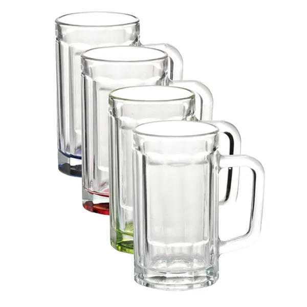 Beveled glass design beer mug of 15 oz. capacity with 1... from ASI 37218 Athena Promo (tm)