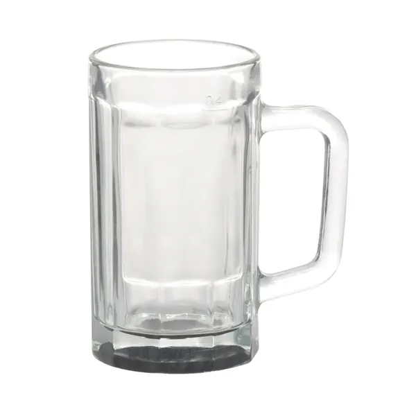 Beveled glass design beer mug of 15 oz. capacity with 1... from ASI 37218 Athena Promo (tm)