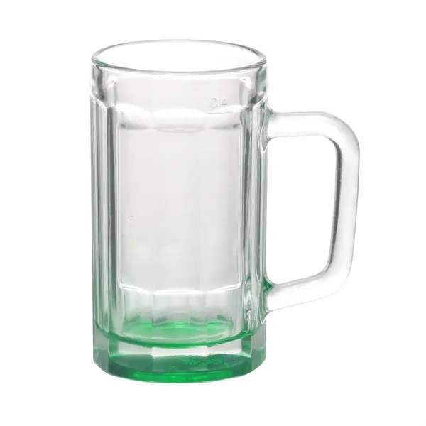 Beveled glass design beer mug of 15 oz. capacity with 1... from ASI 37218 Athena Promo (tm)