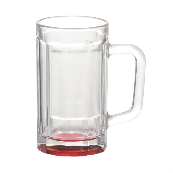 Beveled glass design beer mug of 15 oz. capacity with 1... from ASI 37218 Athena Promo (tm)