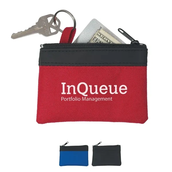 Zippered coin pouch made of combo: PVC and 600 Denier polyester.... from ASI 61125 Hit Promotional Products / Hit®