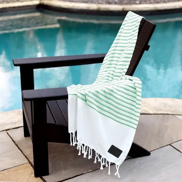 Recycled beach blanket with sand resistance.... from ASI 68507 The Magnet Group