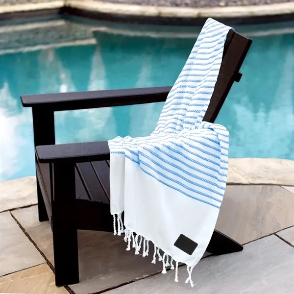 Recycled beach blanket with sand resistance.... from ASI 68507 The Magnet Group