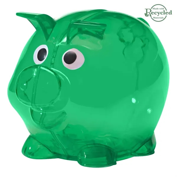 Plastic bank with removable plug for coin retrieval.... from ASI 61125 Hit Promotional Products / Hit®