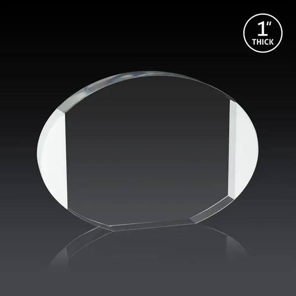 The Darwin combines clear oval optical crystal with white crystal edging... from ASI 84592 St Regis Group / St Regis