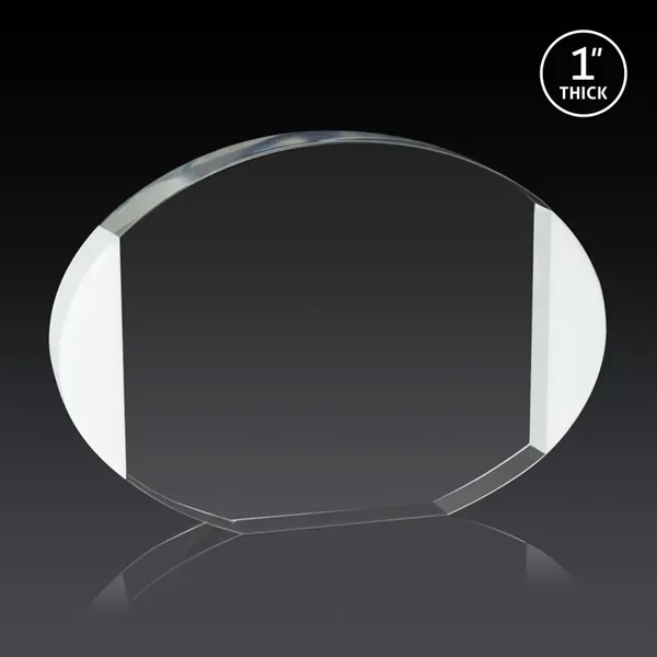 The Darwin combines clear oval optical crystal with white crystal edging... from ASI 84592 St Regis Group / St Regis