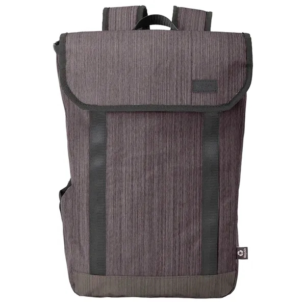 11" x 16.5" x 4" recycled heather travel backpack with dedicated... from ASI 39552 BEL Promo