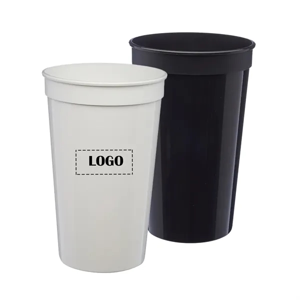 BPA-free recyclabe plastic stadium cup of  22 oz. capacity plus... from ASI 37218 Athena Promo (tm)