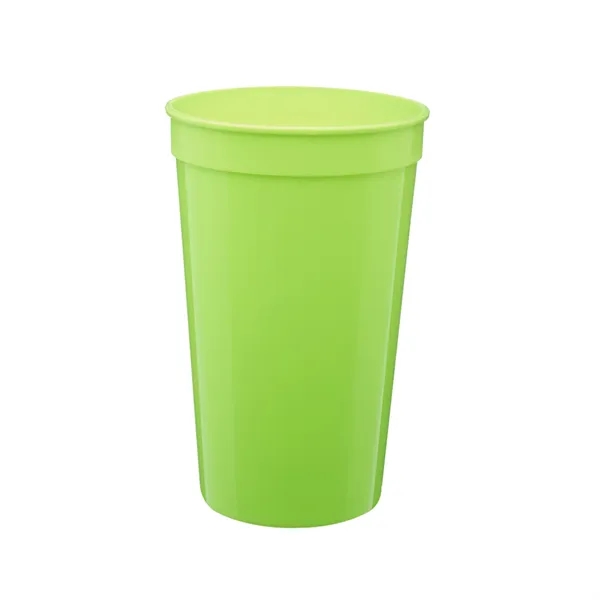 BPA-free recyclabe plastic stadium cup of  22 oz. capacity plus... from ASI 37218 Athena Promo (tm)