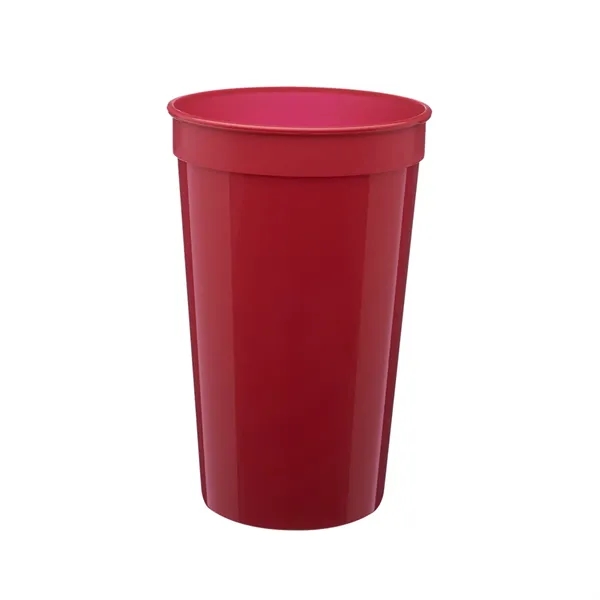 BPA-free recyclabe plastic stadium cup of  22 oz. capacity plus... from ASI 37218 Athena Promo (tm)