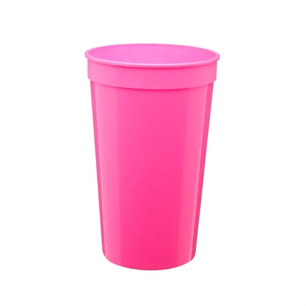 BPA-free recyclabe plastic stadium cup of  22 oz. capacity plus... from ASI 37218 Athena Promo (tm)