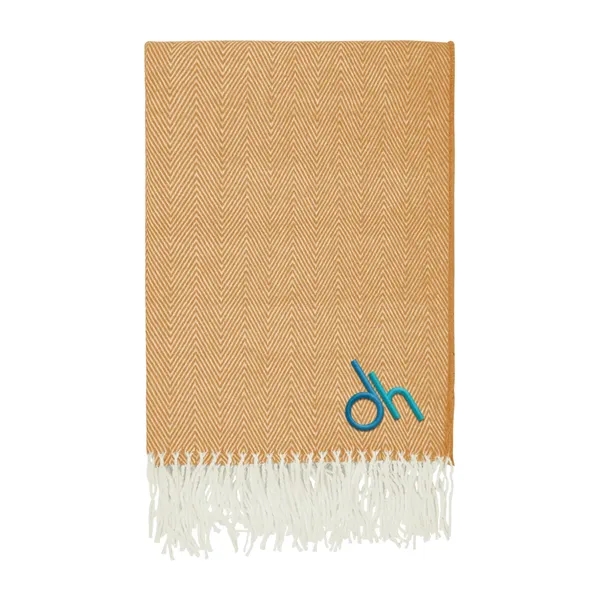 Eastport herringbone blanket for cozying up on the couch or adding... from ASI 61125 Hit Promotional Products / Hit®