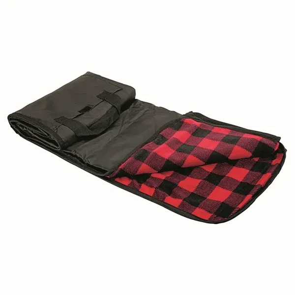 0.25" x 60" x 50" picnic blanket; includes two pockets, hook... from ASI 67866 Logomark/Valumark