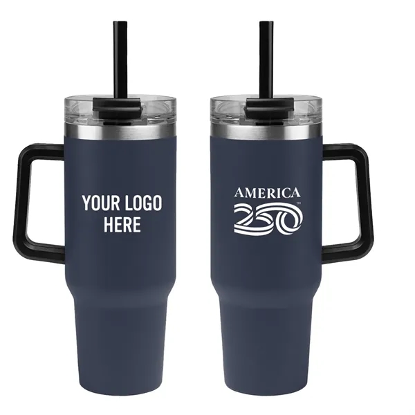 Item #50035-A250 America250™ 40 Oz. Intrepid Stainless Steel Tumbler