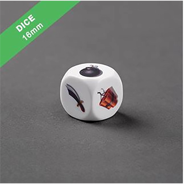 Custom created .63" x .63" plastic gaming dice.... from ASI 92531 Unique Custom Products / UCP