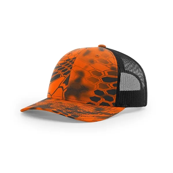 Printed Richardson trucker cap with breathable mesh, ideal for outdoor promotions... from ASI 72657 Active Life Promo / Active Life