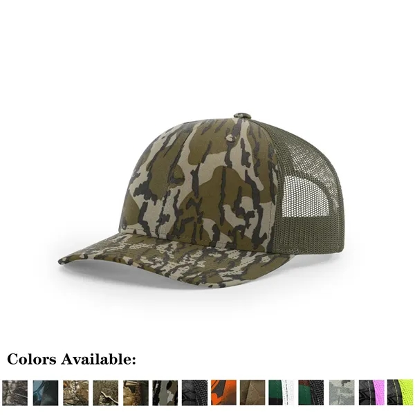 Printed Richardson trucker cap with breathable mesh, ideal for outdoor promotions... from ASI 72657 Active Life Promo / Active Life
