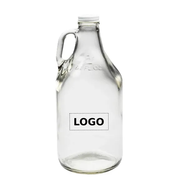 Clear glass brewery growler, 64 oz. capacity with 1 color 1... from ASI 37218 Athena Promo (tm)