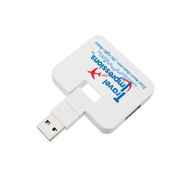 Item #80-44578 Recycled 4-in-1 USB Hub, Full Color Digital