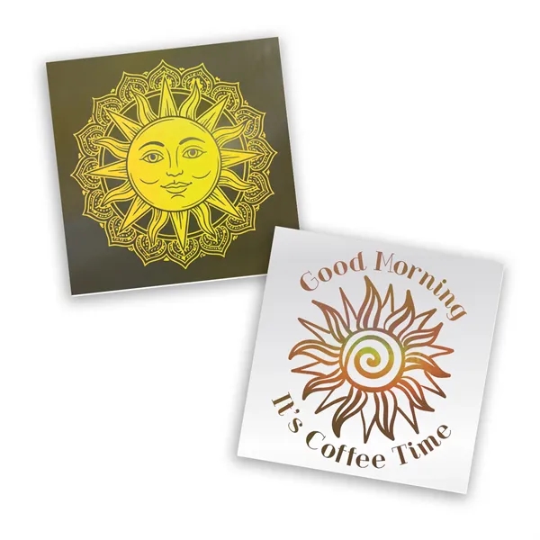 Metallic sticker printing creates eye-catching designs with a shimmering finish.... from ASI 62088 IDProductsource