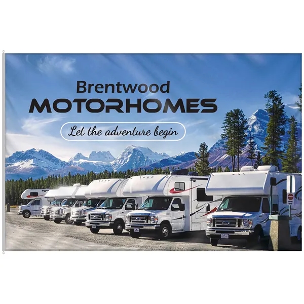 12' x 18' Large Digitally Printed Single Reverse Knit Poly Flags... from ASI 80228 Quinn