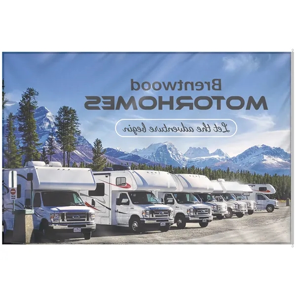 12' x 18' Large Digitally Printed Single Reverse Knit Poly Flags... from ASI 80228 Quinn