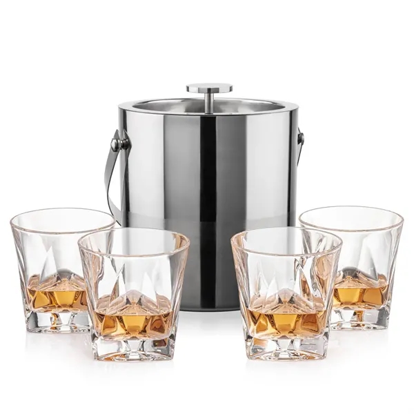 The Catania Ice Bucket with On-the-Rocks Set brings refined style and... from ASI 84592 St Regis Group
