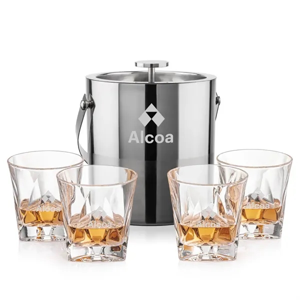The Catania Ice Bucket with On-the-Rocks Set brings refined style and... from ASI 84592 St Regis Group