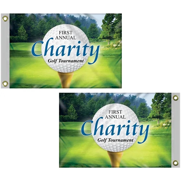 16" x 24" Full color standard double sided printed knitted polyester... from ASI 80228 Quinn