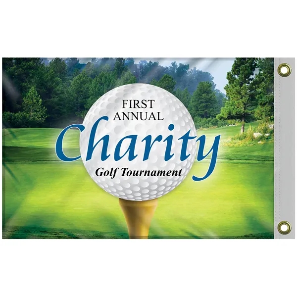 16" x 24" Full color standard double sided printed knitted polyester... from ASI 80228 Quinn