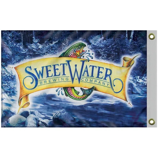 2' x 3' Digitally Printed Double Sided Outdoor Knitted Polyester Flag.... from ASI 80228 Quinn