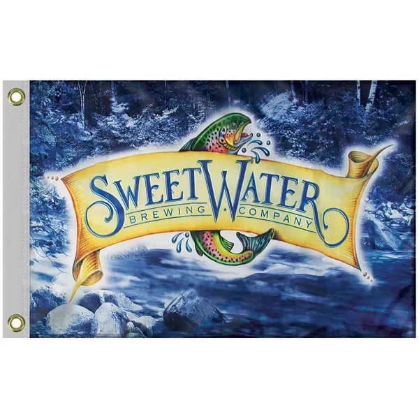 2' x 3' Full Color Digitally Printed Single Reverse Knit Poly... from ASI 80228 Quinn