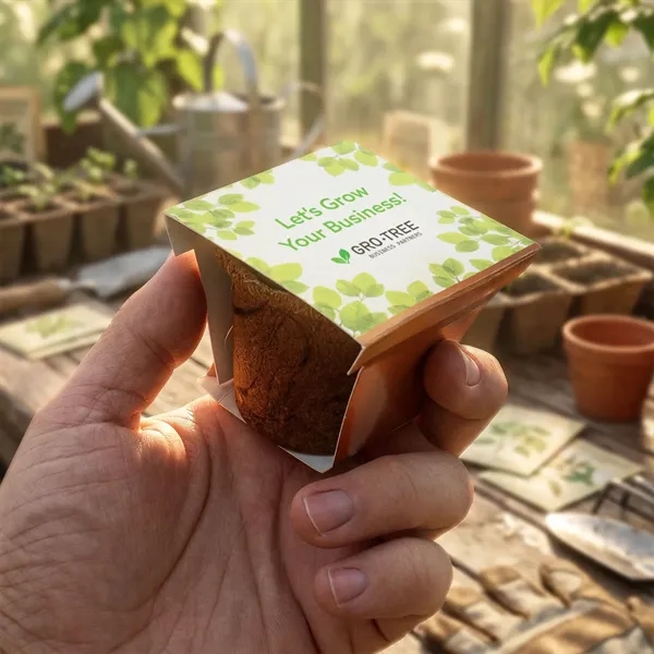 Coco planter kit featuring a coir planter, seeds, soil disk and... from ASI 54100 Fields Manufacturing Inc / Fields