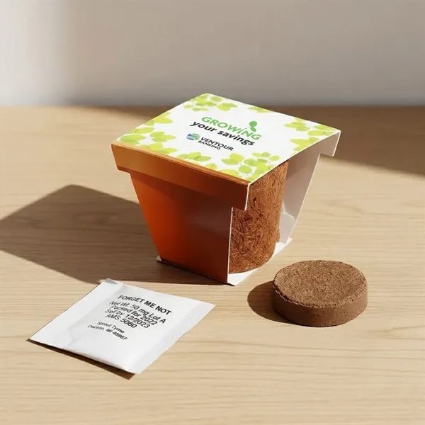 Coco planter kit featuring a coir planter, seeds, soil disk and... from ASI 54100 Fields Manufacturing Inc / Fields