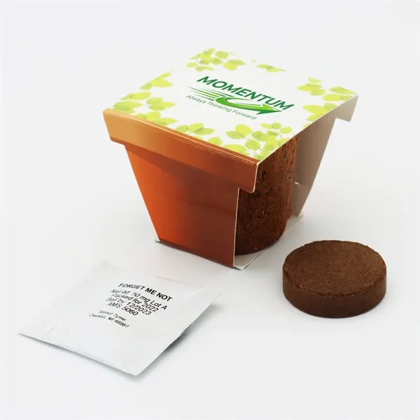 Coco planter kit featuring a coir planter, seeds, soil disk and... from ASI 54100 Fields Manufacturing Inc / Fields