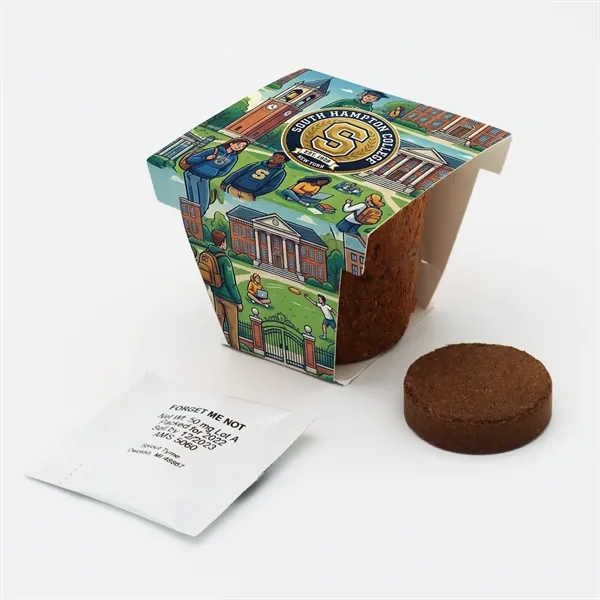 Coco planter kit featuring a coir planter, seeds, soil disk and... from ASI 54100 Fields Manufacturing Inc / Fields