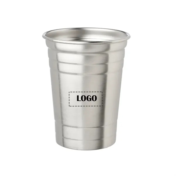 Powder coated stainless steel beer glass of 16oz. capacit with 1... from ASI 37218 Athena Promo (tm)