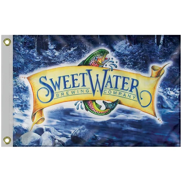 Quickship 2' x 3' Digitally Printed Single Reverse Outdoor Knitted Polyester... from ASI 80228 Quinn