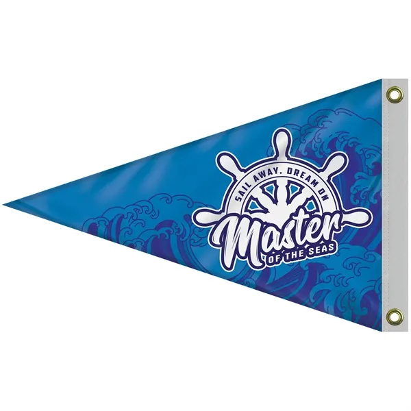 2' x 3' customized digitally printed double sided knitted polyester pennants... from ASI 80228 Quinn