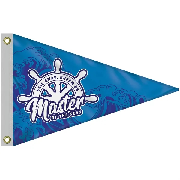 2' x 3' customized single reverse digitally printed knitted polyester pennants... from ASI 80228 Quinn