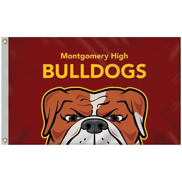 2.5' x 4' Promotional Polyester Single Reverse Flag... from ASI 80228 Quinn