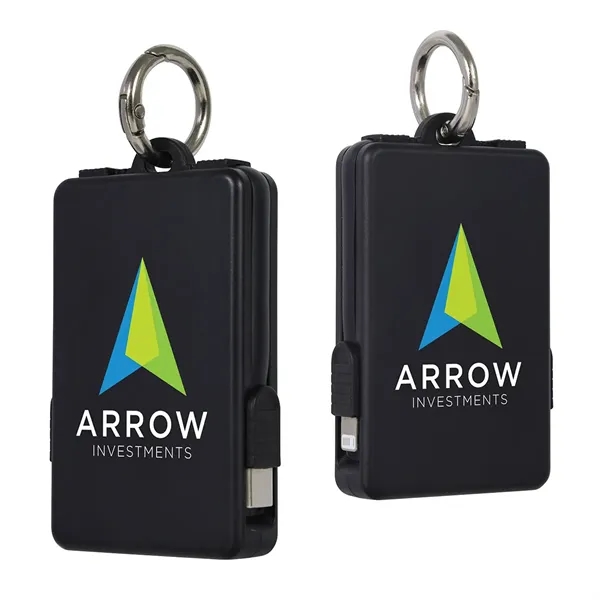 2000mAh UL Listed Power Bank with Built-In Cables... from ASI 36730 Ariel Premium Supply Inc