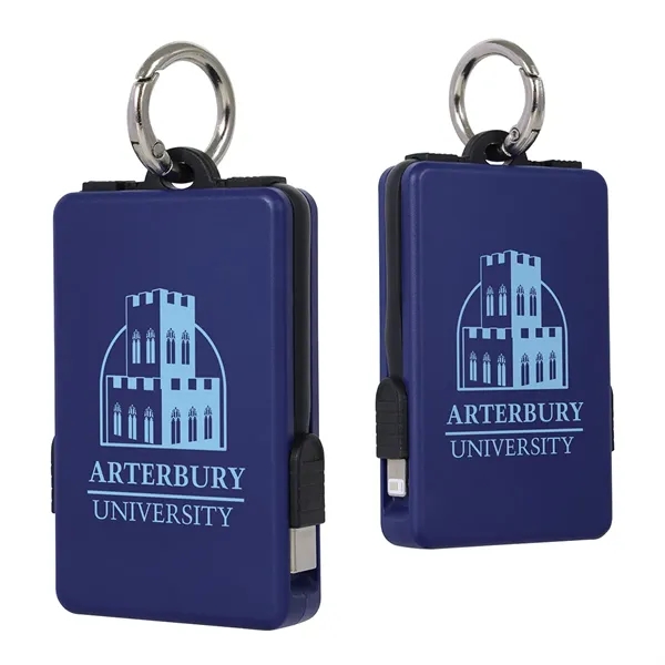 2000mAh UL Listed Power Bank with Built-In Cables... from ASI 36730 Ariel Premium Supply Inc