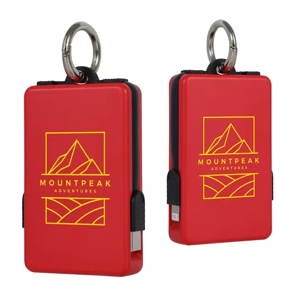 2000mAh UL Listed Power Bank with Built-In Cables... from ASI 36730 Ariel Premium Supply Inc