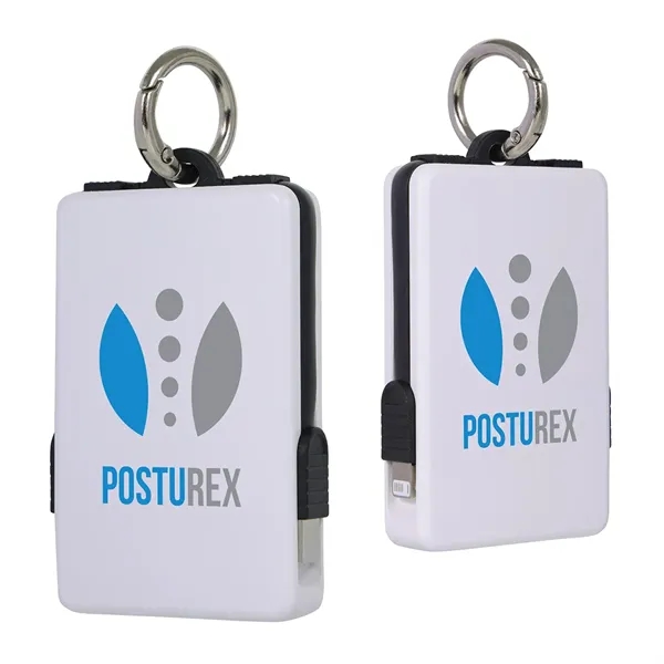 2000mAh UL Listed Power Bank with Built-In Cables... from ASI 36730 Ariel Premium Supply Inc