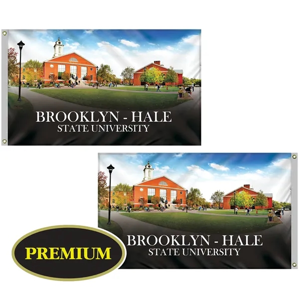 3' x 5' Digitally Printed Double Sided Outdoor Knitted Polyester Flag.... from ASI 80228 Quinn