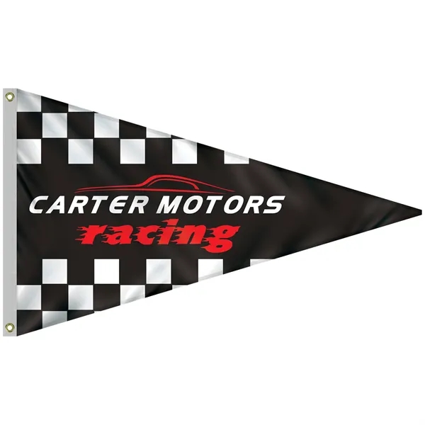 3' x 5' customized single reverse digitally printed knitted polyester pennants... from ASI 80228 Quinn