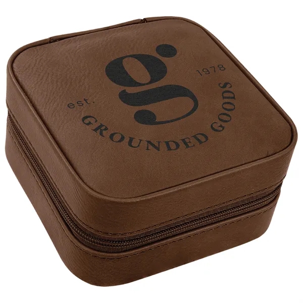 4" x 4" x 2" Leatherette Travel Jewelry Box... from ASI 74601 Calico