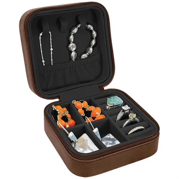 4" x 4" x 2" Leatherette Travel Jewelry Box... from ASI 74601 Calico